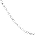 thumbnail image 2 of 925 Sterling Silver Rhodium Plated 5.25mm Paper Clip Chain Necklace With Lobster Claw Closure Loc 18 I Chain Necklace fo, 2 of 2