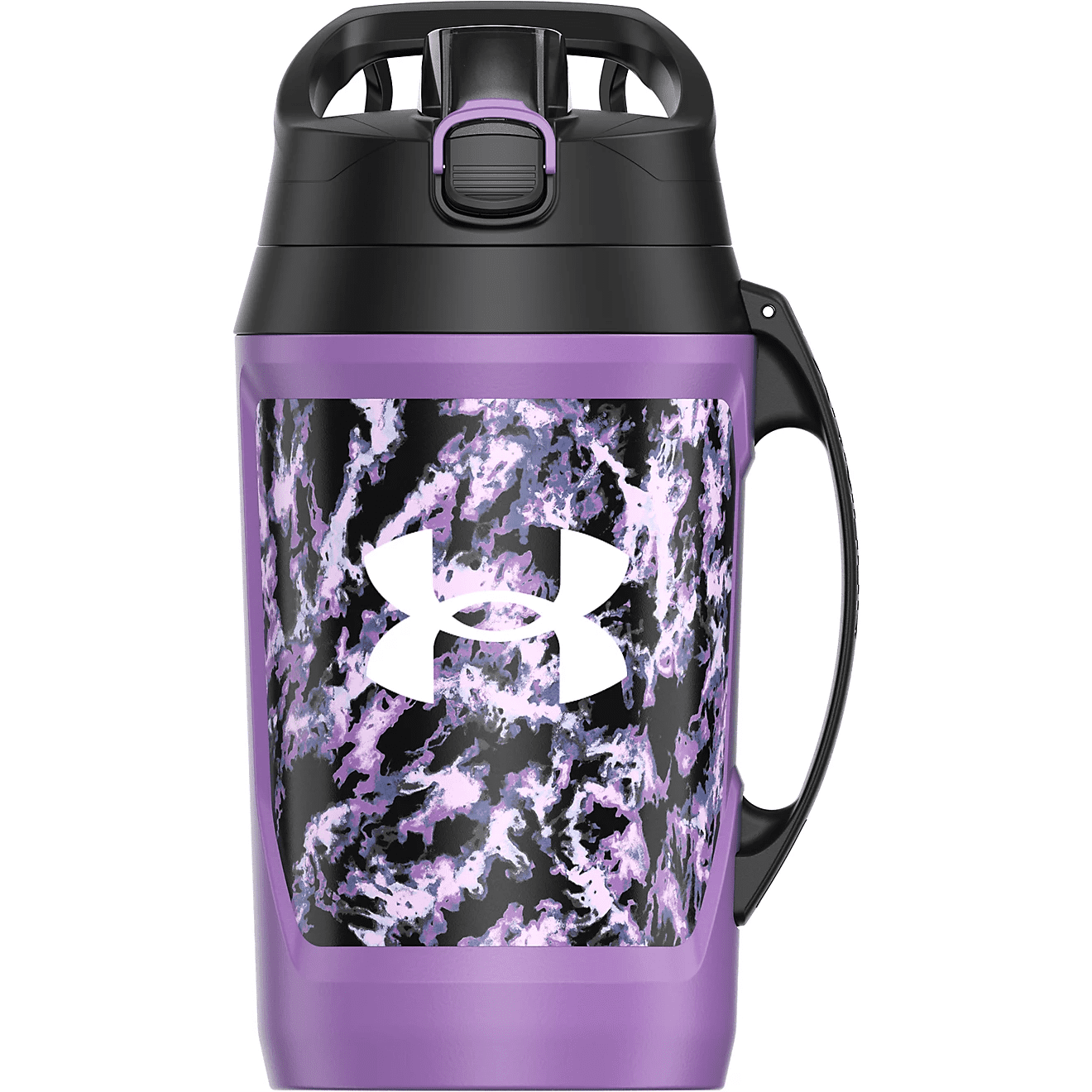 Under Armour Playmaker Jug 64 Oz. Water Bottle, Purple Dyed Map