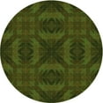 thumbnail image 1 of Ahgly Company Indoor Round Patterned Midnight Gray Area Rugs, 4' Round, 1 of 6