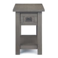 thumbnail image 2 of Simpli Home Monroe 14W Narrow Open Side Table with Top Drawer and Shelf, 2 of 9