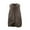 Brown, variant on Yigetop Fleece Vest, Women's Solid Color Lambhair Round Tie Pocket Warm Loose Casual Long Vest Sherpa Vest Womens Brown 2XL