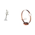 thumbnail image 1 of Figura de bailarina, estatua de escritorio, adorno, portabotellas, resina de hierro, diseño artístico moderno, adecuado para regalo de cumpleaños, dec, 1 of 8