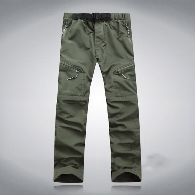 Pantalones de senderismo Simplmasygenix para hombre, de secado rápido, desmontables, convertibles, con cremallera, para exteriores, ligeros, para pesca, viajes, safari, cargo.