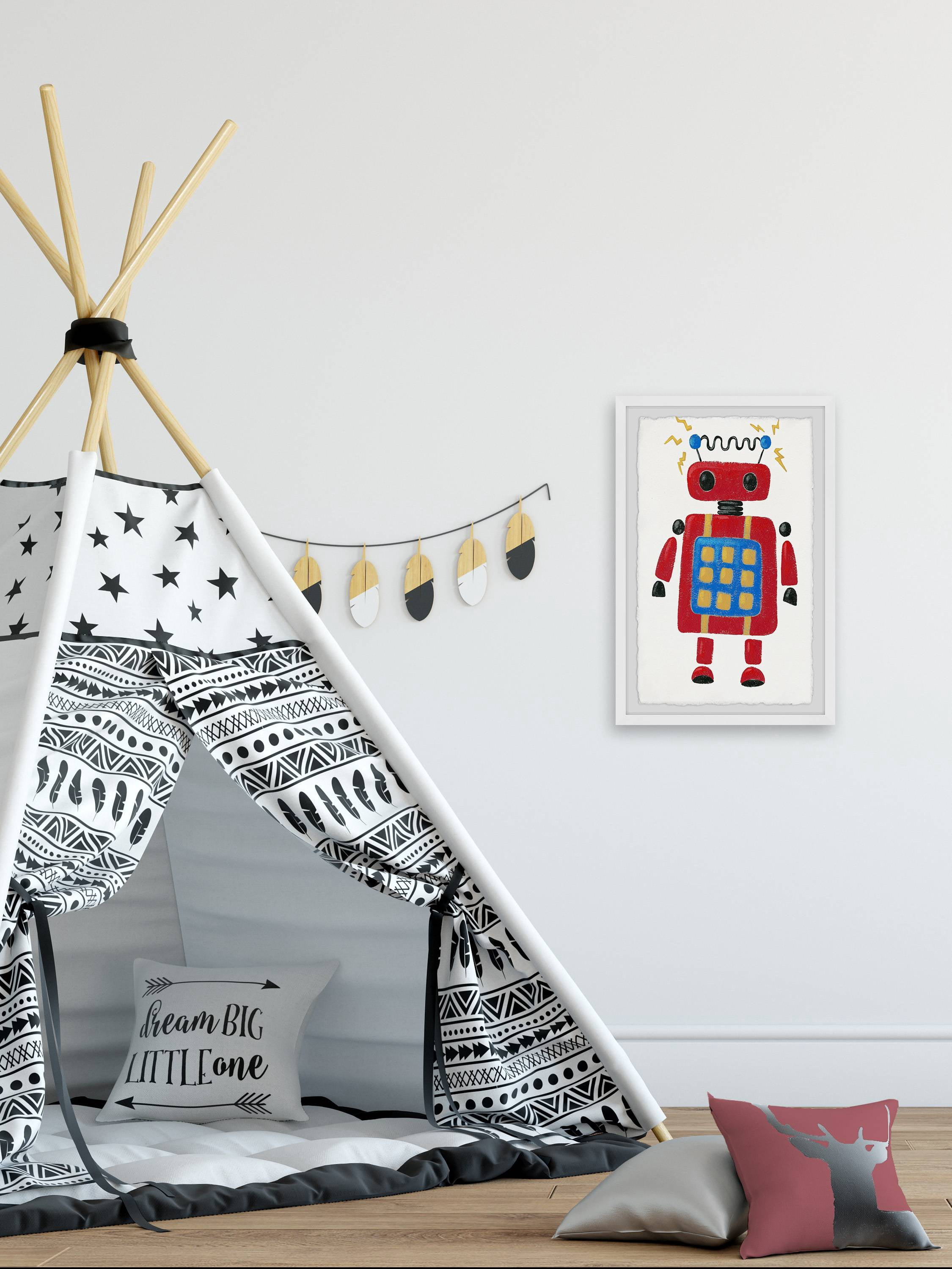 Marmont Hill Electric Robot Framed Wall Art