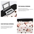 thumbnail image 5 of Haiem Milk Tea Luggage Cover Printed Suitcase Covers for Luggage Elastic Washable Suitcase Protector Fits 18-32 Inch Luggage-Medium, 5 of 9