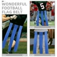 thumbnail image 4 of Cinturón de bandera de fútbol, accesorio de entrenamiento de fútbol en interiores, reutilizable, con banderas, para adolescentes., 4 of 5