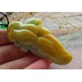 thumbnail image 5 of Certified Yellow Green Burma 100% Natural A Jade jadeite Pendant Frog Toad Lotus Flower Leaf Necklace 639368 TN, 5 of 10