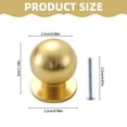 thumbnail image 3 of CMrtew ‌5-Pack Champagne Bronze Cabinet Knobs Satin Brass Dresser & Drawer Pulls Elegant Kitchen Cabinet Hardware, Round Knobs for Furniture, Wardrobes & Cabinetry (Matte Finish)‌, 3 of 4