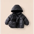 thumbnail image 5 of Lutiedan Hooded Puffer Jackets for Girls Zip Up Long Sleeve Jacket Casual Warm Thicken Winter Coats With Bag 18 Months-7 Years, 5 of 8
