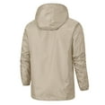 thumbnail image 5 of JUMESG Jackets for Men Men's Windbreaker with Lining Long Sleeves Waterproof Hoodie Jacket,Khaki L, 5 of 5