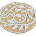 thumbnail image 6 of Il Pesce Glass Bead Embroidered PlacematColor: Natural & WhiteSet of 2Size: 14" Round, 6 of 11