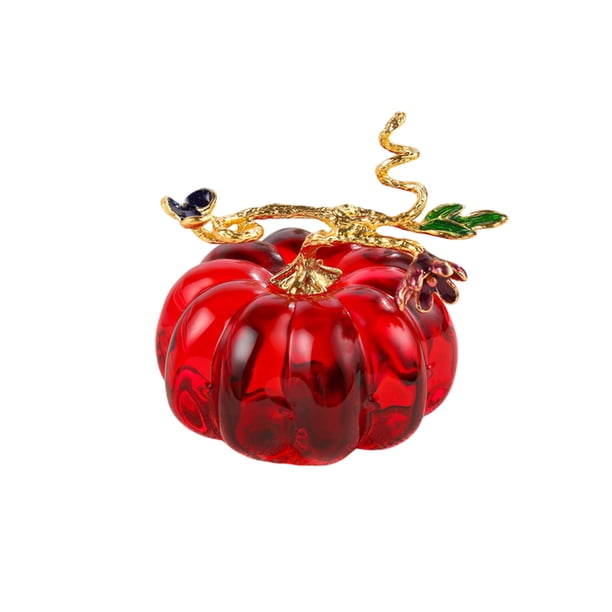 Calabazas para Decorar Estatuas de Calabaza de Vidrio Soplado Hecho a Mano, Artículos Decorativos de Calabaza de Vidrio, Estatuas de Calabaza de Cristal, Objetos de Colección