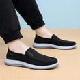 thumbnail image 6 of Men's Casual Slip On Sneakers Canvas Comfortable Breathable Outdoor Non-Slip Durable Shoes Black 12 US, 6 of 7