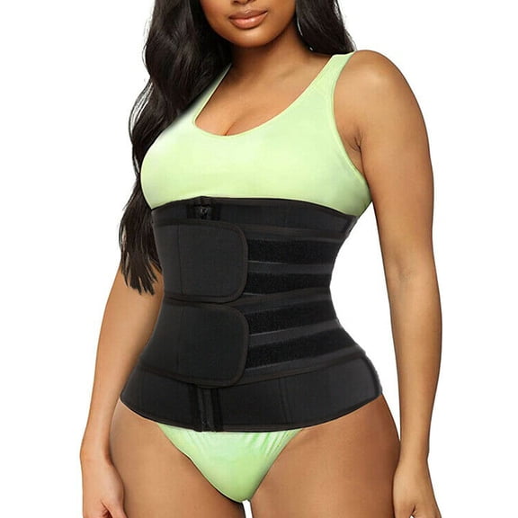 MISS MOLY Neoprene Sauna Waist Trainer Corset Sweat Belt for Women Weight Loss Compression Trimmer Workout Fitness