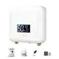thumbnail image 1 of Calentador de agua instantáneo 5500W Mini calentador de agua eléctrico sin tanque Soporte de pantal Tomshoo Calentador eléctrico, 1 of 7