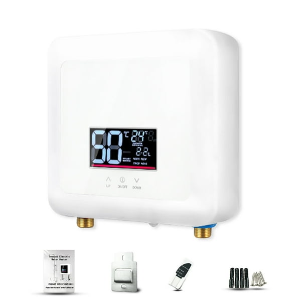 Instant Water 5500W Electric Tankless Water Heater WallMounted Display