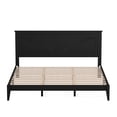 thumbnail image 3 of Farmhouse Solid Wood Platform Bed in King - Ebony (Black), 3 of 9