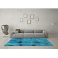 thumbnail image 3 of Ahgly Company Indoor Rectangle Abstract Light Blue Modern Area Rugs, 7' x 10', 3 of 4