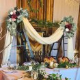 thumbnail image 4 of Yellow Artificial Wedding Arch Flowers Swag Set of 2 for DIY Wedding Welcome Ceremony Sign Backdrop Sweetheart Table Chair Home Decoration - Style:Style 1, 4 of 5