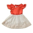 thumbnail image 1 of goowrom Robe en Tulle à Volants en Dentelle à Manches Courtes pour Bébé Filles Été, 1 of 8