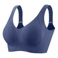 thumbnail image 6 of Fiaer Womens Minimizer Bras Oversized Push up Support Full Coverage Adjustable Straps Stretch Bra Blue XXXL, 6 of 7