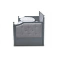 thumbnail image 4 of Baxton Studio Mara Classic and Traditional Grey Fabric Upholstered Grey Finished Wood Twin Size Daybed with Trundle, 4 of 7