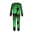 thumbnail image 5 of Racifhz Matching Family PJs Halloween Sleepwear Set Soft Long Sleeve Top and Pants Skeleton Print Loungewear Cozy Holiday Gift Set for Autumn Fall Festive Nightwear, Men Size:XXXL, 5 of 6