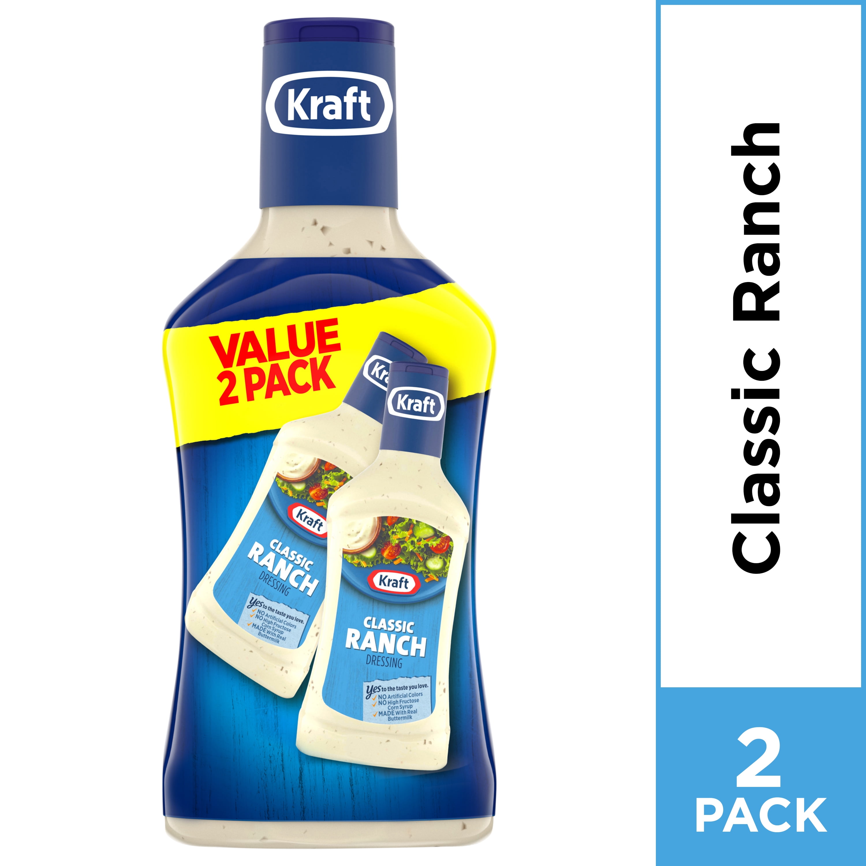 Kraft Ranch Dressing Twin Pack 2 32 oz Bottles