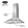 Cosmo 30 in. Ducted Wall Mount Range Hood in Stainless Steel with LED