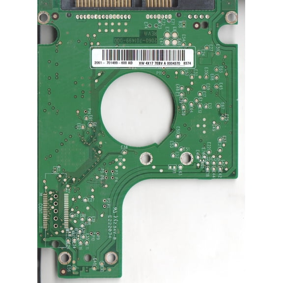 WD1200BEVS-75UST0, 2061-701499-600 AD, WD SATA 2.5 PCB