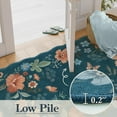 thumbnail image 4 of Moynesa 4'x6' Floral Living Room Rugs, Area Rugs 4x6ft Rug for Bedroom Ultra-Thin Soft Rug, Non-Slip Washable Rugs Stain Resistant Boho Rug Low-Pile Throw Rug for ‎Dining Room Office,Blue, 4 of 8