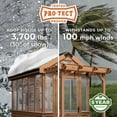 thumbnail image 4 of Backyard Discovery Bellerose 9' x 6' Cedar Wood and Polycarbonate Greenhouse Kit, Pergola, 4 of 14