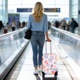 thumbnail image 5 of Stretch Luggage Cover S(18-20in)– Elastic Travel Suitcase Protector with Handle Openings & Bottom Closure, Washable Polyester Spandex Suitcases Cover, Floral Flowers Print, 5 of 5