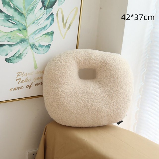 Almohada de bola de nube de Color sólido nórdico, cojín de sofá de felpa suave, juguetes para niños, regalo para niñas, decoración de cama para el hogar zhangyuxiang LED