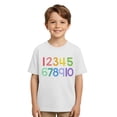thumbnail image 5 of Shadoumai Little Girls Shirts Printed Pattern Crewneck Shirt Short Sleeve T Shirts Regular Fit Tee Shirt Clothes for Girls, 5 of 6