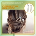 thumbnail image 4 of 2 Pcs Épingle à Cheveux en Forme de U en Métal Support de Chignon Accessoire pour Cheveux pour Femmes Filles, 4 of 8