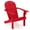 Rouge, variante sur Costway Chaise Adirondack de Patio avec Siège Incliné, Dossier Haut et Larges Accoudoirs, Rouge