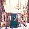 thumbnail image 2 of Poynter, Kelly 20x20 White Modern Wood Framed Museum Art Print Titled - Holiday Shed, 2 of 4