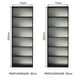 thumbnail image 3 of Kit Estante Librero Organizador Madesa 6908 Negro, 3 of 9