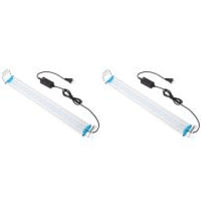 Barra de luz LED para acuario, lámpara con clip para pecera, iluminación para cultivo de plantas (58cm US)
