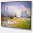 thumbnail image 2 of Beautiful Foggy Autumn Sunset - Large Landscape Canvas Art Print, 2 of 4