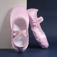 thumbnail image 2 of Toddler Sandals Girl Ballet Slippers Dance Shoes Split Leather Sole for Children Toddler Girl Shoes Pink 4-4.5 Years, 2 of 4