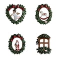 thumbnail image 1 of 4 adornos colgantes navideños 2D de acrílico para coche con cordón, adorno decorativo para interiores de ., 1 of 9