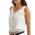thumbnail image 5 of Lee® Women's Heritage V-Neck Sleeveless Button Down Top, Sizes XS-XXL, 5 of 7