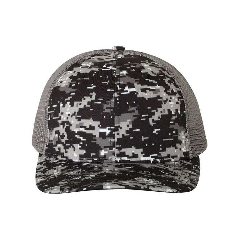 Richardson 112 Leather Patch Hats with Your Logo OSFM (One Size Fits Most) / Kryptek Typhon/Orange