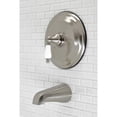 thumbnail image 2 of Kingston Brass KB3638PLTO Tub Only, Brushed Nickel, 2 of 3