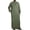 M10-Green, variant on Men Tops V-Neck Long Tunic Shirts Short Sleeve Summer Solid Color Blouse S Black