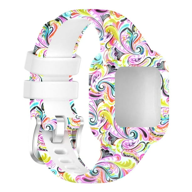 Correa De Reloj Suavidad Multicolor Regalo Dulce Pieza Reemplazada Reemplazo Artesanal Instalación Práctica A Prueba De Agua Correa De Silicona Advancent EL017691-05