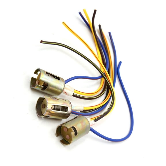 3pcs 1157  Motorcycle Brake Stop Light Extension Wire Socket Holder Connecter