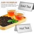 thumbnail image 3 of PAMINGONO 5Ud Carteles De En Acero Inoxidable Para Bebidas Café Té Y Buffet, 3 of 6